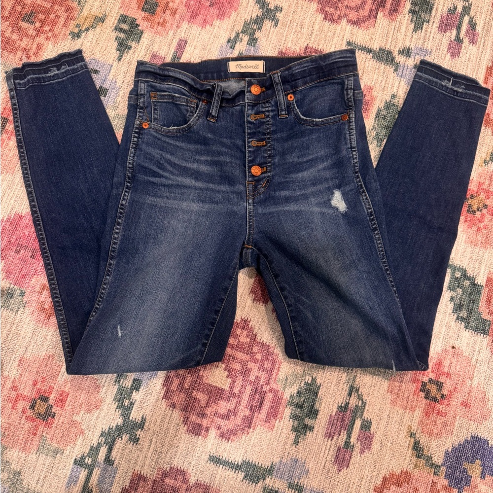 10 inch High Rise Skinny Jeans Madewell Size 27